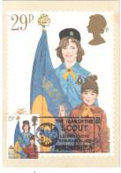 CARTE MAXIMUM THE YEAR OF DE SCOUT 1982 - Covers & Documents