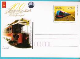 Poland 2008,entire,postcard, Warszawa  Tramway Trams Tram, Transport - Tramways