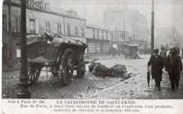 93.....SEINE SAINT DENIS....SAINT DENIS...CATASTROPHE....EXPLOSION RUE DE PARIS ......ECRITE.  ‹(•¿• )› - Saint Denis