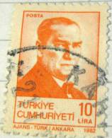 Turkey 1982 Kemal Ataturk 10l - Used - Ongebruikt