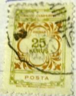 Turkey 1971 Official Stamp 25k - Used - Nuevos