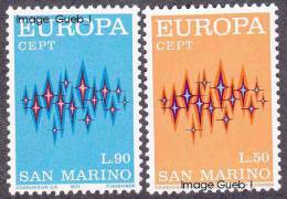 CEPT / Europa 1972 Saint Marin N° 808 Et 809 ** - 1972