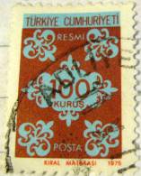 Turkey 1975 Official Stamp 100k - Used - Unused Stamps