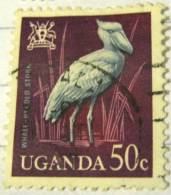 Uganda 1965 Bird Whale Headed Stork 50c - Used - Uganda (1962-...)