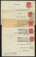 PAYS BAS / 1932-1934 - 5 CARTES COMMERCIALES POUR L ALLEMAGNE / 3 IMAGES  (ref 3942) - Brieven En Documenten