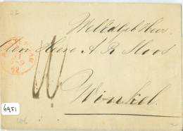 BRIEFOMSLAG Uit 1862 Van AMSTERDAM Naar WINKEL   (6951) - Brieven En Documenten