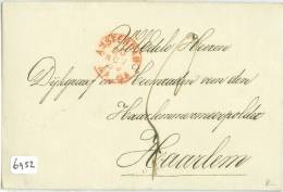 BRIEFOMSLAG Uit 1869 Van AMSTERDAM Aan De DIJKGRAAF HAARLEMMERMEERPOLDER Te  HAARLEM   (6952) - Lettres & Documents