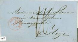 BRIEFOMSLAG Uit 1863 Van AMSTERDAM Naar La HAIJE    (6958) - Lettres & Documents