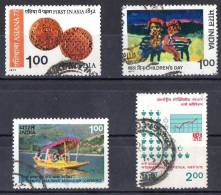 India 1977 Selected Issues Used - Asiana77, Children's Day, Travel Conference, Statistical Institute - Gebruikt