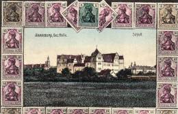 Annaburg Bez Halle 1900 Stamps Postcard - Halle (Saale)