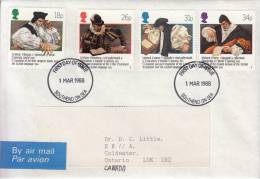 Great Britain FDC Scott #1205-1208 Set Of 4 Welsh Bible, 400th Anniversary - 1981-1990 Em. Décimales