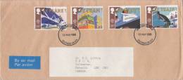 Great Britain FDC Scott #1213-1216 Set Of 4 Transportation And Communication In 1938 - Europa - 1981-1990 Decimal Issues