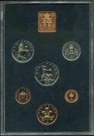 Grande-Bretagne Great Britain Coffret Officiel Proof BE PP 1/2 Penny à 50 Pence 1971 KM PS27 - Mint Sets & Proof Sets