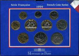 France Coffret Officiel BU 1 Centime à 20 Francs 1999 KM MS15 - BU, Proofs & Presentation Cases