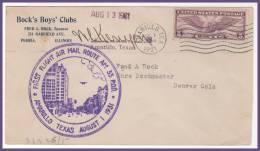 AMARILLO > DENVER 1/8/1931 Signed Pilot - 1c. 1918-1940 Briefe U. Dokumente