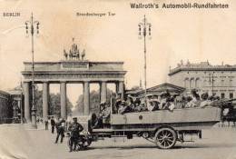 Wallroths Automobil Rundfarthen Berlin 1911 Postcard - Brandenburger Tor