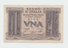 ITALY 1 Lira 1939 XF P 26 - Italia – 1 Lira