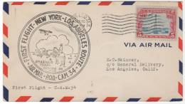 NEW YORK > LOS ANGELES  25/10/1930 AMARILLO - 1c. 1918-1940 Cartas & Documentos