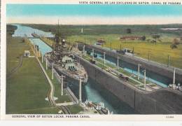 BR44613 General View Of Gatun Locks Panama Canal   2  Scans - Panama