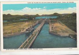 BR44624 Bird S Eye View Of Miraflores Locks    Panama Canal   2  Scans - Panama