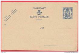 Belgium1941 Sc. #207 On Stamped Stationery Issued  Blank Postcard - Cartoline 1934-1951