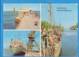 Germany Rostock WARNEMUNDE Lighthouse Postcard  2 Scan - Rostock