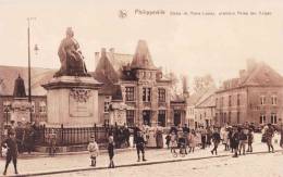 PHILIPPEVILLE - Statue De Marie Louise, Première Reine Des Belges - Superbe Carte  Très Animée - Philippeville