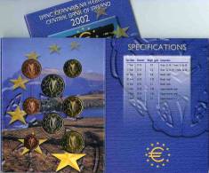 Irlande Ireland Eire Coffret Officiel BU 1 Cent à 2 Euro 2002 KM MS10 - Ierland