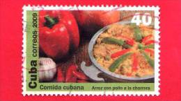 CUBA - USATO - 2009 - Cibo - Comida - Riso Con Pollo - 40 - Used Stamps