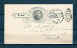 Briefkaart Van Roxbury 30/10/1890 (GA6621) - Otros & Sin Clasificación