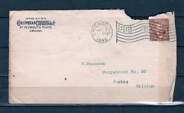 Brief Van Chicago Naar Jambes (Belgium) 1896 (GA6623) - Sonstige & Ohne Zuordnung