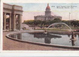 BR44320 State Capitol From Voorbies Memorial Denver    2  Scans - Denver