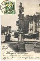 AK  Bern - Kindlifresserbrunnen   (Ziffer - Abart)               1901 - Lettres & Documents