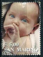 SAINT MARIN 1804° 5.00 €  Rose Les Couleurs De La Vie Nouveau Né  (20% De La Cote) - Used Stamps