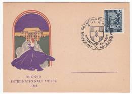 AUSTRIA - Wien, Post Card, Year 1946. Wiener Internationale Messe, Fair - Altri & Non Classificati