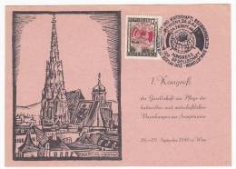 AUSTRIA - Wien, Post Card, Year 1946. Kongress - Autres & Non Classés