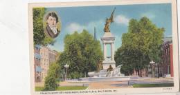 BR44492 Francis Scott Key Monument Eutaw Place  Baltimore      2  Scans - Baltimore