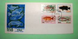 Niue 1973 FDC Cover - Fish Fishes - Niue