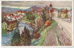 Baden - Schweiz  (Künstlerkarte)          1923 - Baden