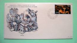 Niue 1980 FDC Cover - Int. Council Of Museums - Easter - Pieta By Giovanni Bellini Painting - Niue