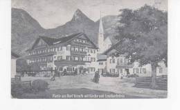 CPA-ALLEMAGNE-1913-A IDENTFIER-PARTIE AUS DORF KREUTH MIT KIRCHE UND LEONHARDSTEIN-ANIMEE - Tegernsee