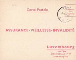 8472# CARTE POSTALE ASSURANCE VIEILLESSE INVALIDITE Obl LIEGE PP PORT PAYE LUIK LUXEMBOURG 1973 - Lettres & Documents