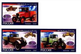 Russia - 2007 - Usato - Automezzi - Mi N. 1437/39 - Trucks