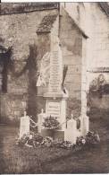 Carte Postale PHOTO De BIENVILLE (Oise) -  Le Monument Aux Morts - VOIR 2 SCANS - - Other & Unclassified