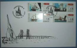 2007 DENMARK BRIDGES ATM LABEL FDC - Viñetas De Franqueo [ATM]