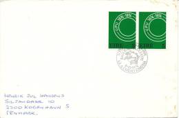 Ireland FDC 9-10-1974 UPU 100th Anniversary 1874 - 1974 Sent To Denmark - FDC