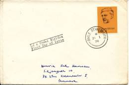 Ireland FDC 21-11-1976 James Larkin Sent To Denmark - FDC