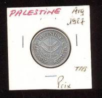 Palestine (Israël)  -  50 Mils -  1927  -  Argent  -    TTB - Israel