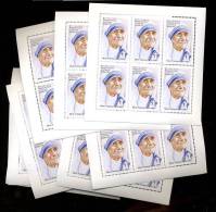 SOEUR THERESA 8/1998  Petite Feuille De 6 Ex 1714 ( Scott 1487 )  - Lot Of 10 Sheetlets **   Mint NH  Postfrich - Ungebraucht