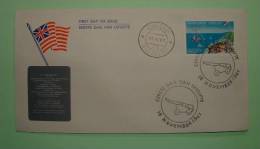 Netherlands Antilles (Curacao) 1961 FDC Cover  - US Ship Doria - Gun Cannon - Fort Harbor - Flag - Antillas Holandesas